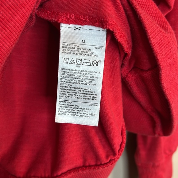 Gap Love pullover raglan sleeve sweatshirt Good Morning size M - Picture 5 of 6